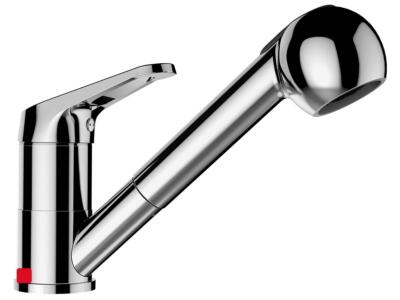 Schock Cosmo Chrom 525122CHR Hochdruckarmatur Küche Mischbatterie Brause Einhand