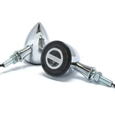 HIGHSIDER LED Blinker Rücklicht Rocket Bullet Chrom 3 in 1 Getönt E-geprüft Chopper Custom