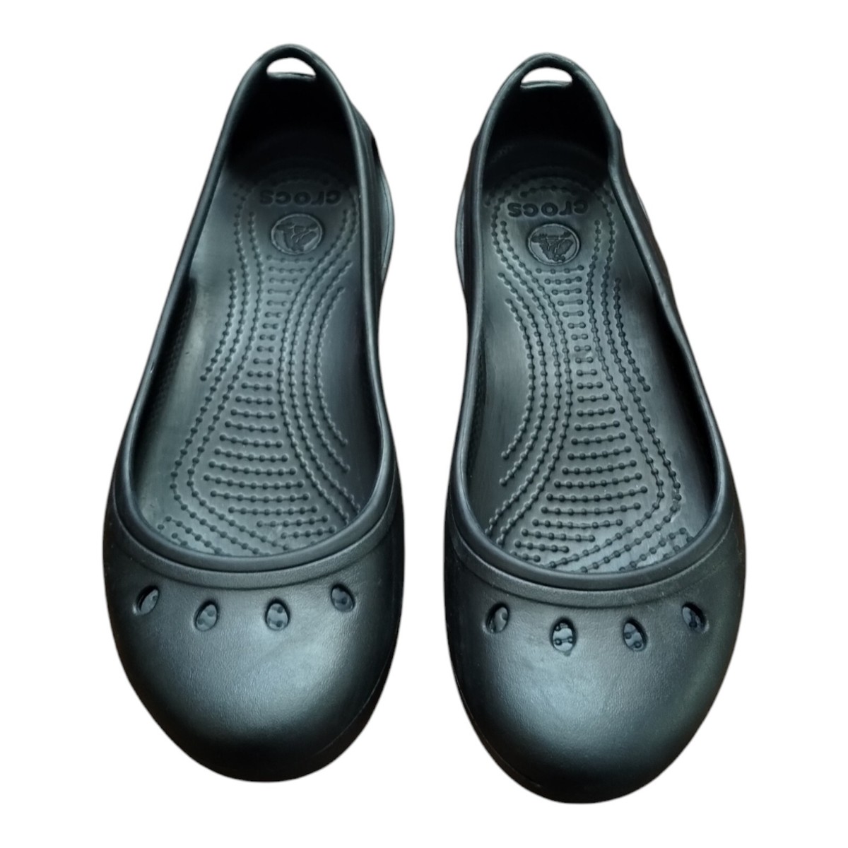 マリちゃん Crocs Kadee Ballet Flats Mary Jane Women's 7 Closed Toe Slingback