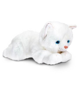 white cat toys