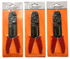 WIRE STRIPPER/WIRE CUTTER AND CRIMMER (8 inches) - Set of 3  **NEW