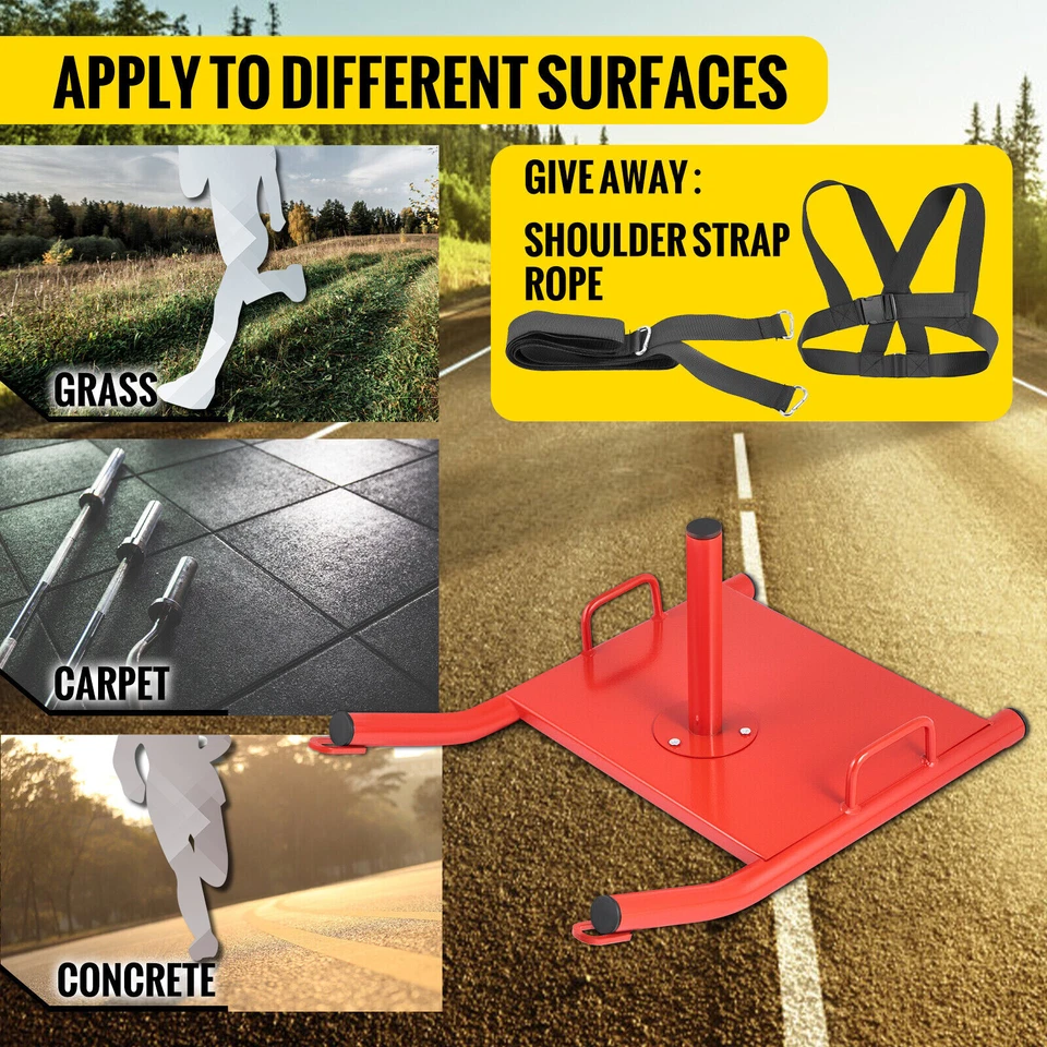 Trineo Power Speed Push/Pull Trineo de Peso Crossfit Entrenamiento de Fútbol HD con Arnés Foto 4 de 4