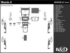 KIT DE MOLDURA DE TABLERO MAZDA 6 2009 2010 2011 b