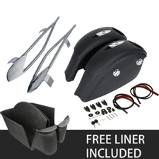 Saddlebags Electronic Latches Audio Lid Rail & Liner For Indian Roadmaster 15-25
