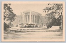 Postcard Andrew W. Mellon Memorial Fountain Washington