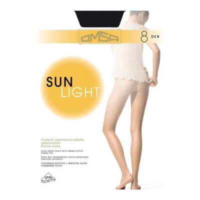 5 Paar OMSA SUN light 8 Gr. 3-M Farbe SCHWARZ