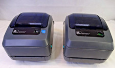 Zebra GX430t Thermal Label Printers, Lot of 2 For Parts/ Repair