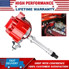 Racing Distributor w/ 65K Coil 7500RPM-350 For Chevy GMC V8 HEI 350 454 SBC BBC