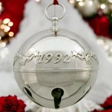 1992 Wallace Celestial Angels Sleigh Bell Christmas Ornament NEW Sealed