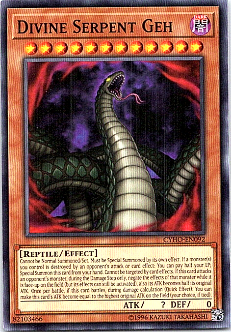 Divine Serpent Geh CYHO-EN092 Yu-Gi-Oh! Light Play Unlimited