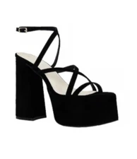 RAYE by Revolve Black Isabella Platform Heels, $188, Size 10
