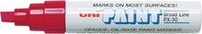 Lot of 2 Window Marker Red Oil Based Paint Marker 3/8" Tip Uni Paint Pens