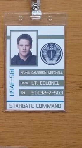 Stargate Movie - SG-1 - Atlantis Crew - Clip-on ID Photo Pass Badge Set Prop - Picture 20 of 34
