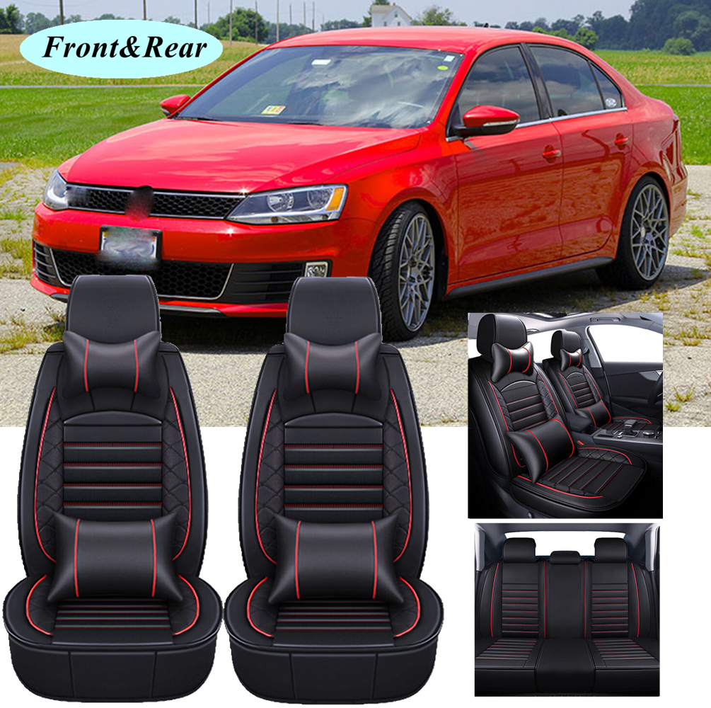 For Volkswagen Jetta Car Seat Covers 5Seater Full Set Cushion PU