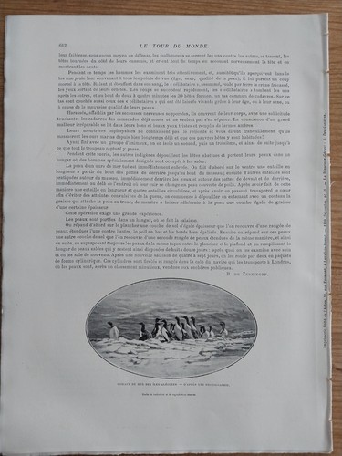 La chasse aux ours marins en mer de Béring Russie Alaska Le Tour du Monde 1899 - Picture 7 of 7