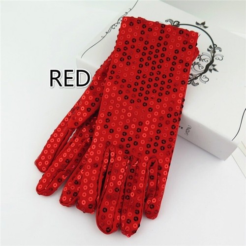 Lady Men Sequin Gloves Mittens Glitter Shiny Spark Dance Show Jazz Costume Decor - Picture 11 of 17