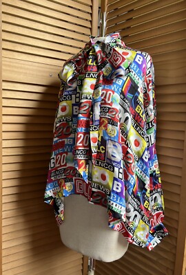 Balenciaga Women's News 2020 Silk Jacquard 2020 Blouse Shirt size