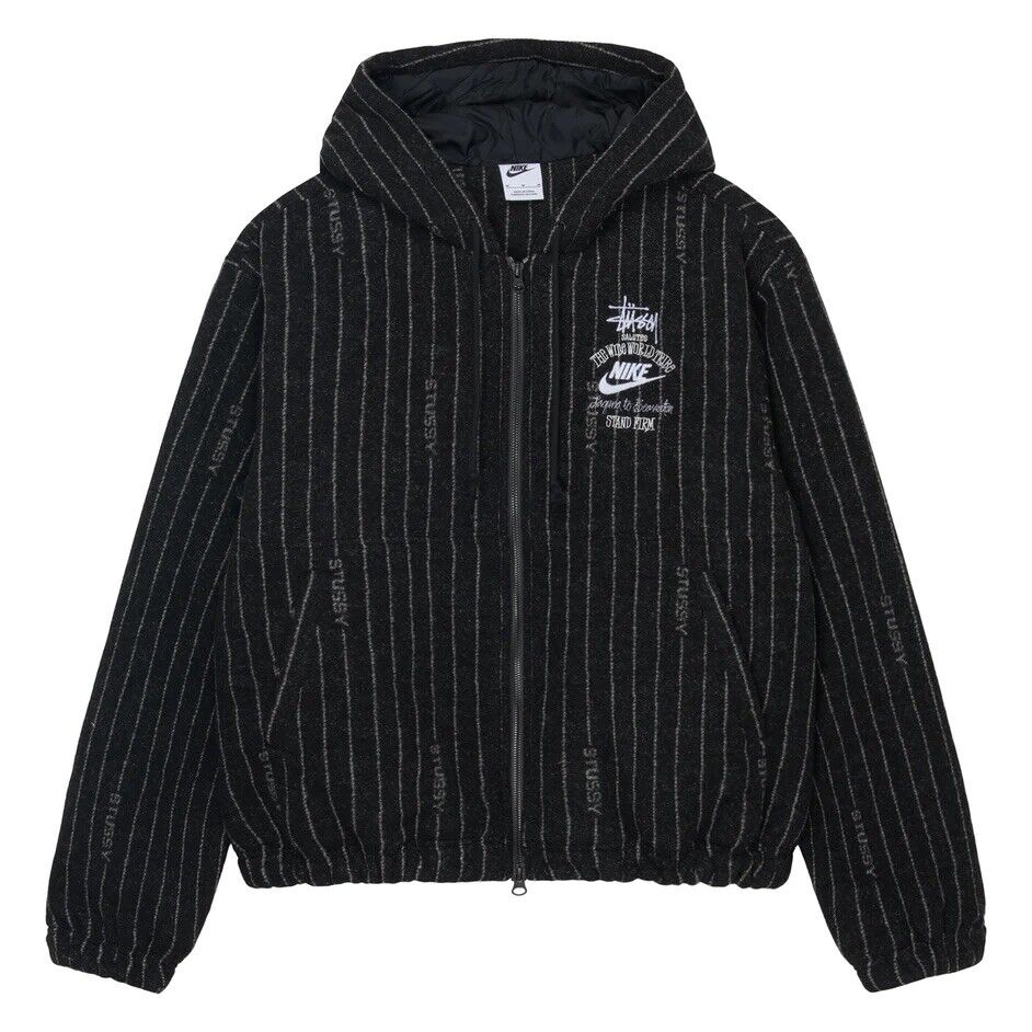 stussy nike STRIPE WOOL JACKET M size | labiela.com