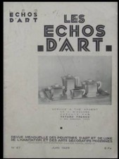 LES ECHOS D'ART n°47 1929 FRENCH ART DECO MAGAZINE, RUHLMANN LELEU CURTAIN