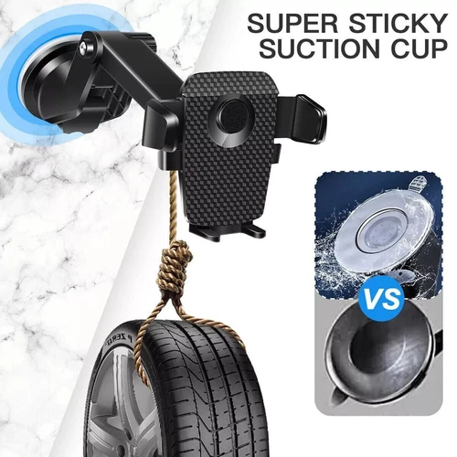 Car Phone Holder Dashboard Windshield Phone Mount Universal for iPhone Samsung - Picture 7 of 12