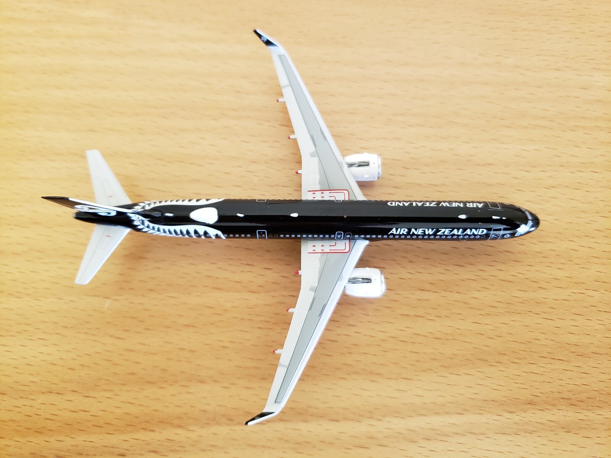 (2点から割引)Phoenix ニュージーランド航空 A321neo 黒塗装 Fenix A321 Air New Zealand ZK-NNA 'All Black' 8K & 4K with
