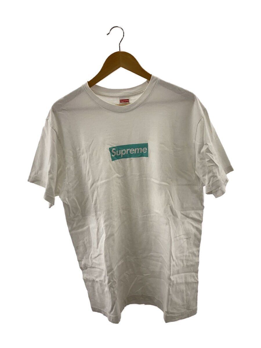 Supreme T-shirt 21AW x TIFFANY BOX LOGO TEE with dirt L Supreme T-shirt 21AW x TIFFANY BOX LOGO TEE with dirt L
