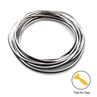 5M DIY Interior Trim Universal Car Molding Strip Flexible Silver Line Decoration