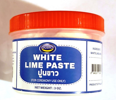 2 Jars White Lime Paste 3oz x 2 (6oz) US Seller Free Shipping