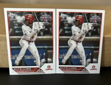 (2) LOT Elly De La Cruz 2023 Topps Pro Debut Base 2 Card Lot Cincinnati Reds RC