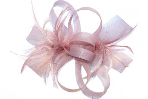 Women Fascinators Hats for Tea Party Hats Kentucky Derby Medium A03-deep Pink - Picture 2 of 4