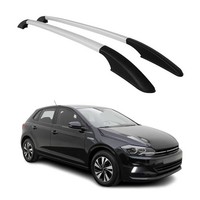 Aluminium Dachreling RelingträGer FüR VW Polo 2017-2021 Silber 2X