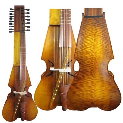 Rare Baryton gamba 27 inch, Bass Viola da gmaba, 7*10 strings Cello 3/4