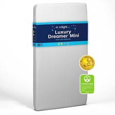 Luxury Dreamer Mini Crib Mattress Dual-Sided Baby and Toddler Mattress with...