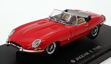Kyosho 1/43 Scale Model Car 03061R - Jaguar E Type Roadster - Red