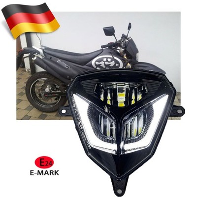 Für Kreidler Supermoto 125 DD E24 LED Scheinwerfer Headlight mit Tagfahrleuchten