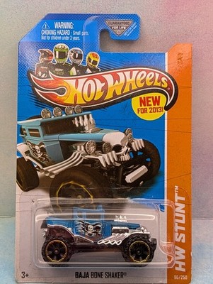 NEW 2013 Hot Wheels BAJA BONE SHAKER #90 Team  blue;gold or6 Desert Force z1