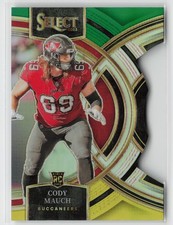 2023 Panini Select #133 Cody Mauch Green and Yellow Prizms Die Cuts