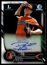 2016 Bowman Chrome Prospects Autographs David Hess Auto Baltimore Orioles