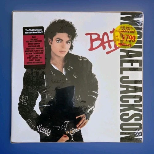 Classic R&B Vinyl LP Featuring Michael Jackson Bad 1987 (Sealed)