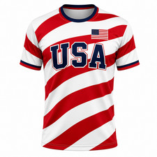 Custom USA Soccer Jersey Personalized Name Nu...