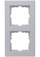 Kopp 402634007 HK07 2-Fach Grau Matt Abdeckrahmen