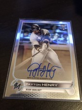 2022 Topps Chrome #RA-PH Payton Henry Rookie Autographs Auto RC
