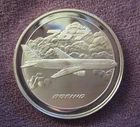 Boeing 767 Jet Airplane  RARE Commercial 1993  1 Troy Oz. .999 Fine Silver Round