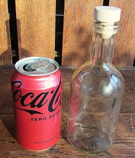 attractive clear glass stoppered bottle for crafting or distilling The Manhattan