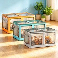 Heavy Duty Collapsible Storage Bins Large Folding Crates Stackable Storage Boxes