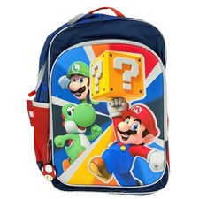 Mochila ajustable Super Mario Kid 17" con funda acolchada para portátil reflectante nueva con etiquetas