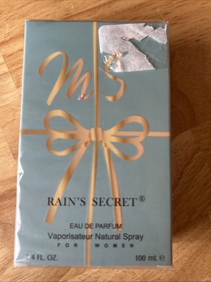 New Sealed In Box Rain's Secret Natural Spray Perfume 3.4 oz