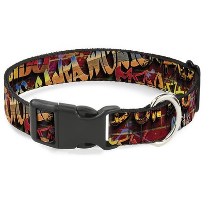 Plastic Clip Collar Beach Tags/Paint Splatter Brick Wall/Beach Scene (US IMPORT)