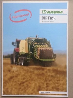 KRONE BIG PACK Highspeed Grosspackenpressen Prospekt Traktor Schlepper Bulldog