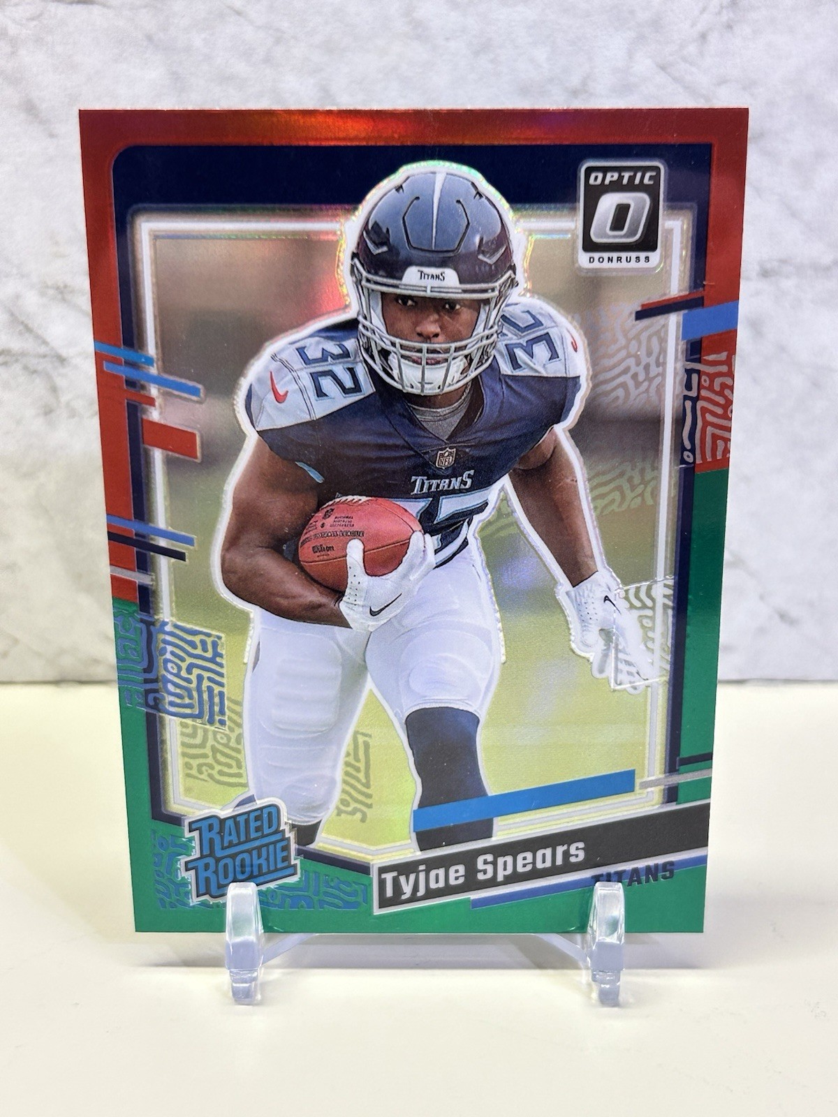 2023 Panini Donruss Optic Tyjae Spears Red Green Preview #396 Rookie Card RC